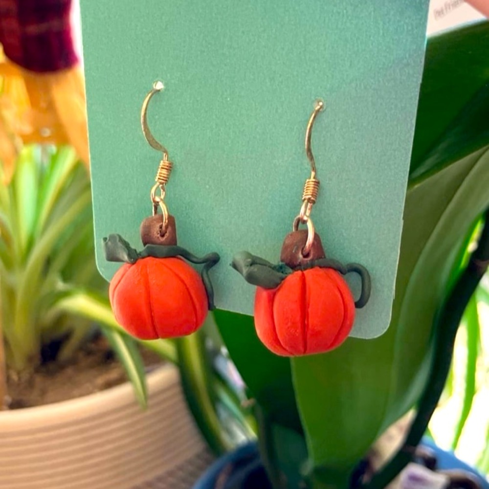 Pumpkin Shaped Earrings